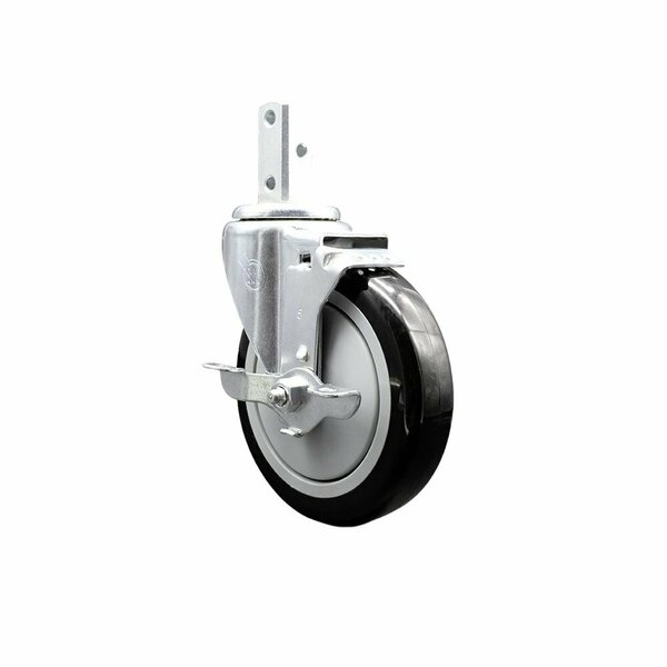 Service Caster Regency 600CASTPRHD Replacement Caster with Brake REG-SCC-SQ20S514-PPUB-BLK-TLB-34